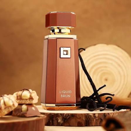 Silk and Sillage French Avenue Liquid Brun 100ML perfume bottle, alternate angle showing the rich brown-toned fragrance.