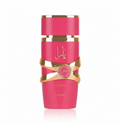 Lattafa Yara Candy perfume bottle, 100ML, with a vibrant, colorful design, showcasing the Silk and Sillage branding.