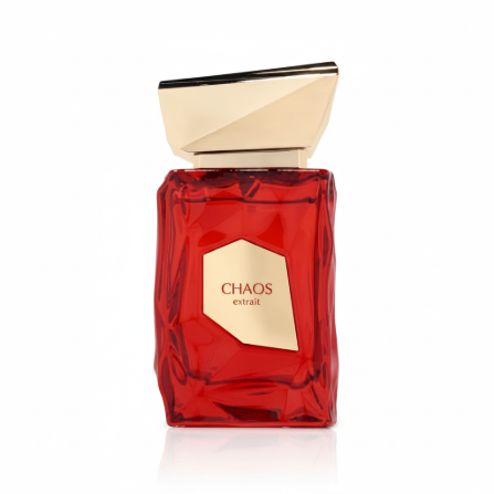 French Avenue Chaos 100ml perfume bottle by Silk and Sillage, black cherry leather vanilla fragrance