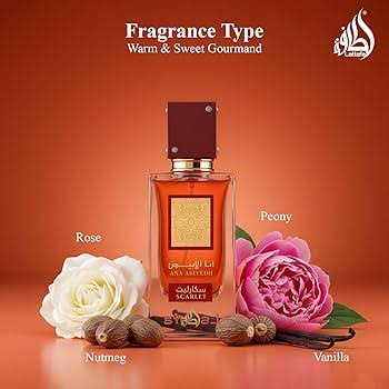 Lattafa Ana Abiyedh Scarlet 60ml eau de parfum, alternate angle